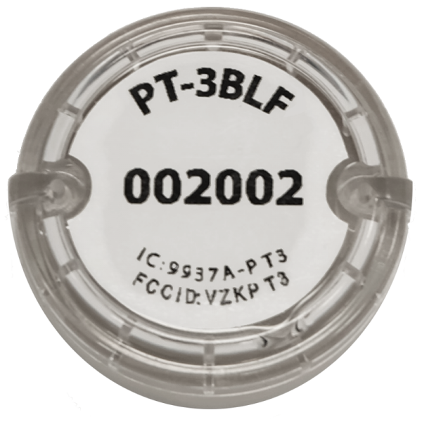 PT-3 tag, bottom view