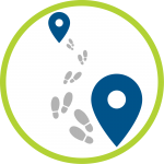 Location tracing icon